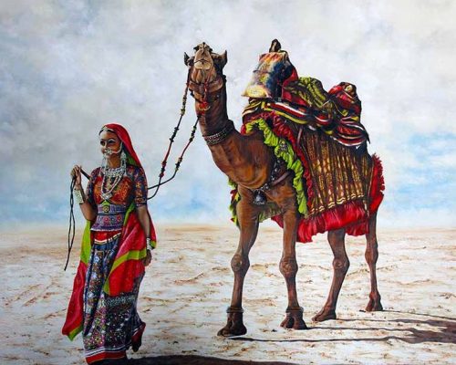 The Great Rann of Kutch – Elena Bondar_ Oil-on-Canvas